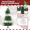 Casart 6 FT Pre-Lit Christmas Tree Hinged Xmas Tree With 8 LED Lighting Modes 7