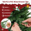 Casart 6 FT Pre-Lit Christmas Tree Hinged Xmas Tree With 8 LED Lighting Modes 4