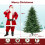 Casart 6 FT Pre-Lit Christmas Tree Hinged Xmas Tree With 8 LED Lighting Modes 2