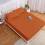 (Super King: (180 x 200)cm, Rust Orange) 25 CM Bed Sheet Extra Deep Fitted Sheet & Pillowcases Pair 2
