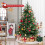 Casart 6 FT Pre-Lit Christmas Tree Hinged Xmas Tree With 8 LED Lighting Modes 8