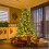 Casart 6 FT Pre-Lit Christmas Tree Hinged Xmas Tree With 8 LED Lighting Modes 9