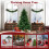 Casart 6 FT Pre-Lit Christmas Tree Hinged Xmas Tree With 8 LED Lighting Modes 3