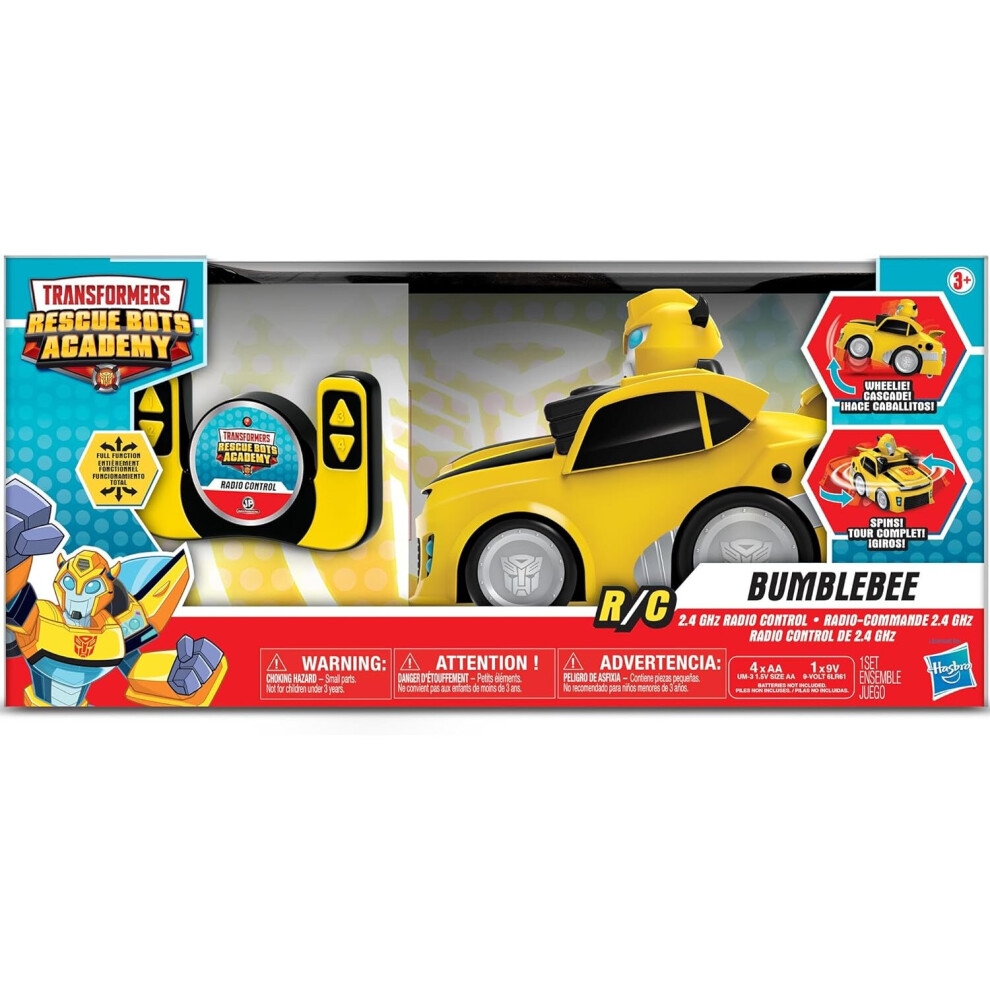 (Bumble Bee) Transformers 9' R/C Car Rescue Bots Academy Remote