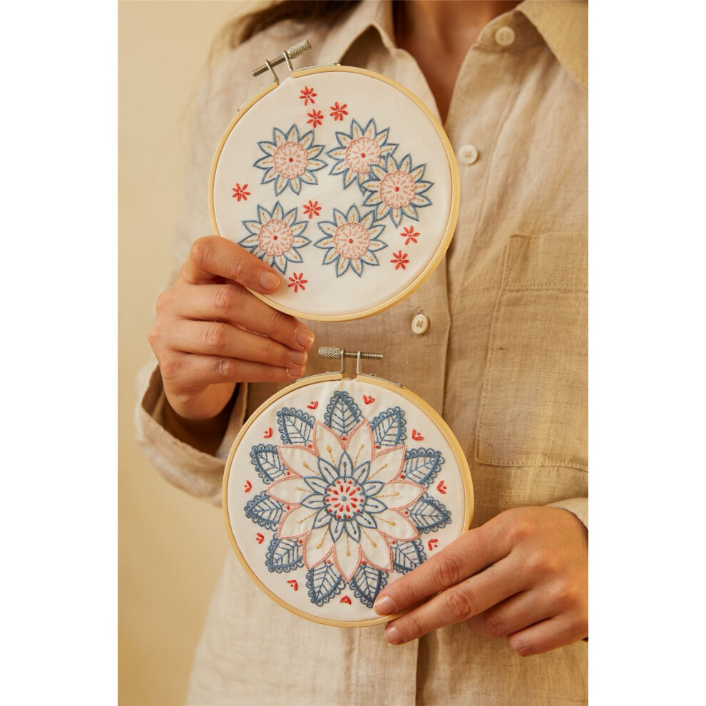 DMC The Mindful Mandala Embroidery Duo Kit - Mindfull Making