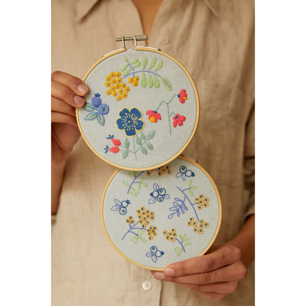 DMC The Forest Fruits Embroidery Duo Kit - Mindfull Making