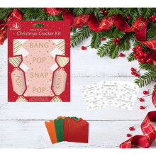 6 Mini Christmas Crackers Kit Make and Fill Your Own Pink Bang Pop