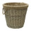 Antique Wash Round Lined Chnkylog Basket 2
