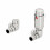 DuraTherm Corner Chrome Thermostatic Radiator Valve Pack - 15mm 1