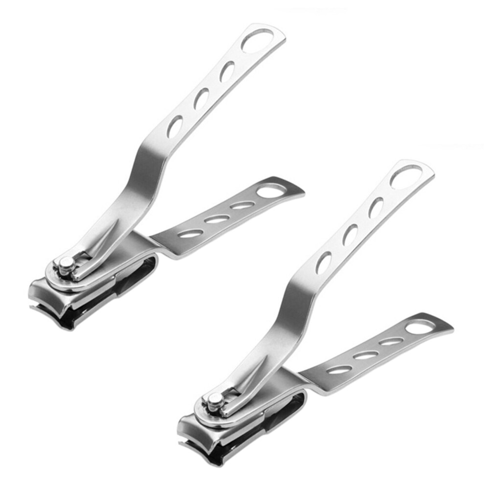 2X Stainless Steel Nail Tips Clipper Trimmer Manicure Nail Art Toes Clippers Tools