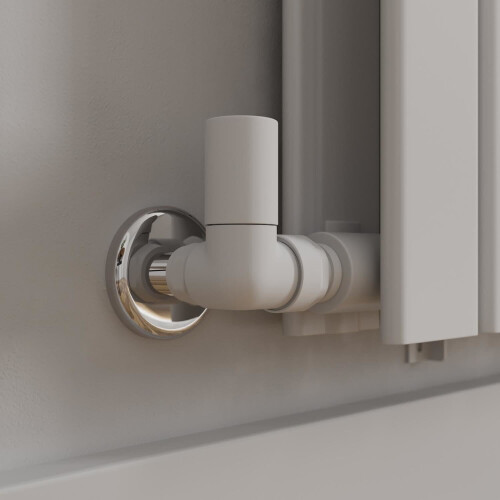 DuraTherm Corner White Radiator Valve Pack - 15mm 2
