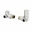 DuraTherm Corner Chrome Radiator Valve Pack - 15mm 1