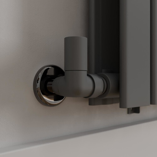 DuraTherm Corner Anthracite Radiator Valve Pack - 15mm 2
