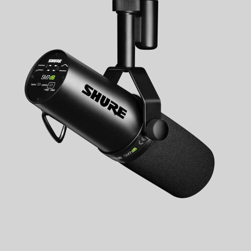 Shure Microphones SM7dB Dynamic Vocal Microphone With Built-in Preamp Black 1