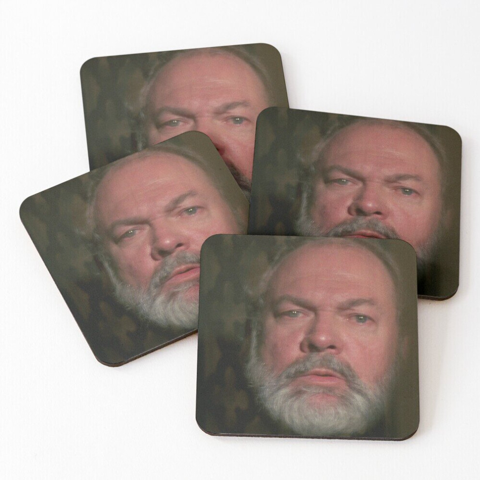 Leather Coasters Grandpa Seth Set of 4 / 4 x 4 inch-image-OPC-PCGVNDZ-NEW