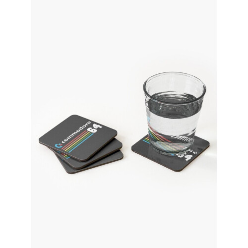 Leather Coasters COMMODORE 64 COMPUTER Set of 4 / 4 x 4 inch 2