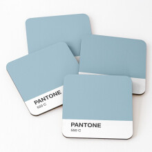 Leather Coasters Pantone 550 Set of 4 / 4 x 4 inch