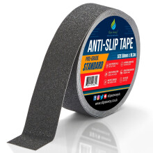 (BLACK, 50mm x 18.3m) Non/Anti Slip Tape Roll Pro Standard Grade -Indoor/Outdoor Use