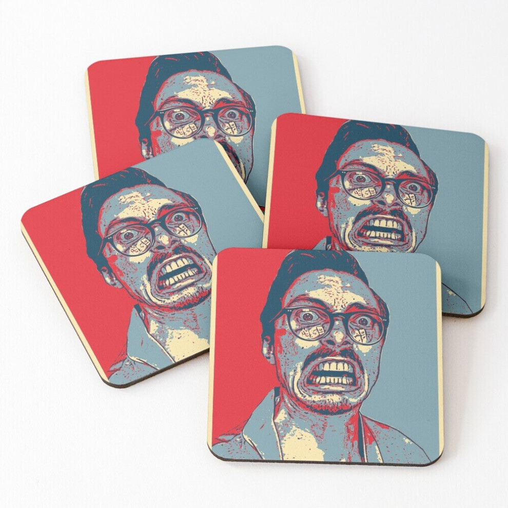 Leather Coasters Marc Rebillet Set of 4 / 4 x 4 inch