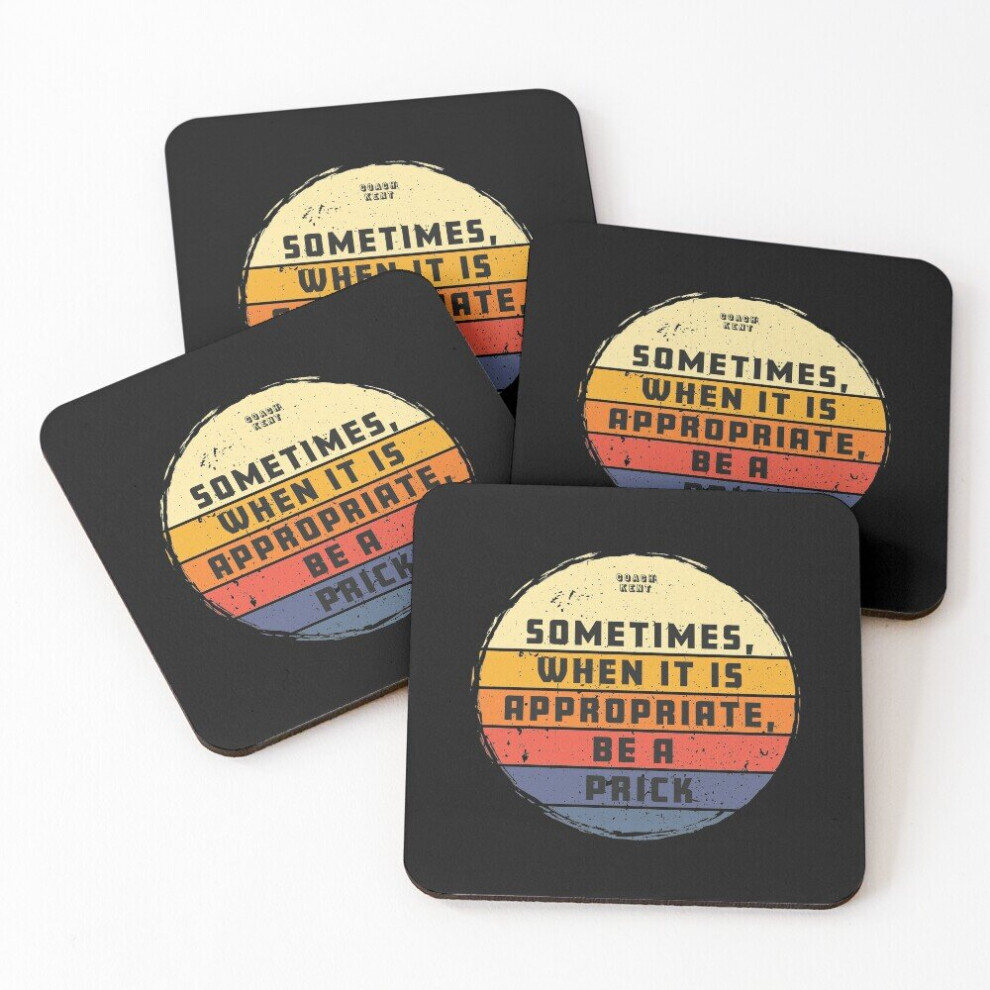 Leather Coasters Roy quote: about life Set of 4 / 4 x 4 inch-image-OPC-PCGVWFC-NEW