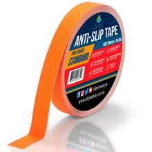(ORANGE, 25mm x 18.3m) Non/Anti Slip Tape Roll Pro Standard Grade -Indoor/Outdoor Use