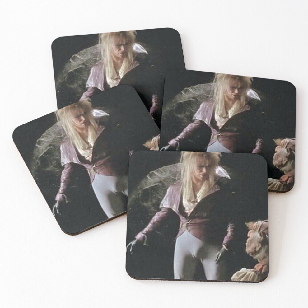 Leather Coasters David bowies bulge  Set of 4 / 4 x 4 inch-image-OPC-PCGVYC8-NEW