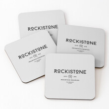 Leather Coasters Deep Rock Galactic Rock and Stone Set of 4 / 4 x 4 inch