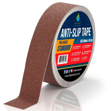 (BROWN, 50mm x 18.3m) Non/Anti Slip Tape Roll Pro Standard Grade -Indoor/Outdoor Use