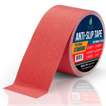 (RED, 100mm x 18.m) Non/Anti Slip Tape Roll Pro Standard Grade -Indoor/Outdoor Use