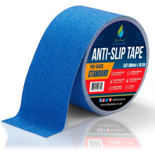 (BLUE, 100mm x 18.m) Non/Anti Slip Tape Roll Pro Standard Grade -Indoor/Outdoor Use