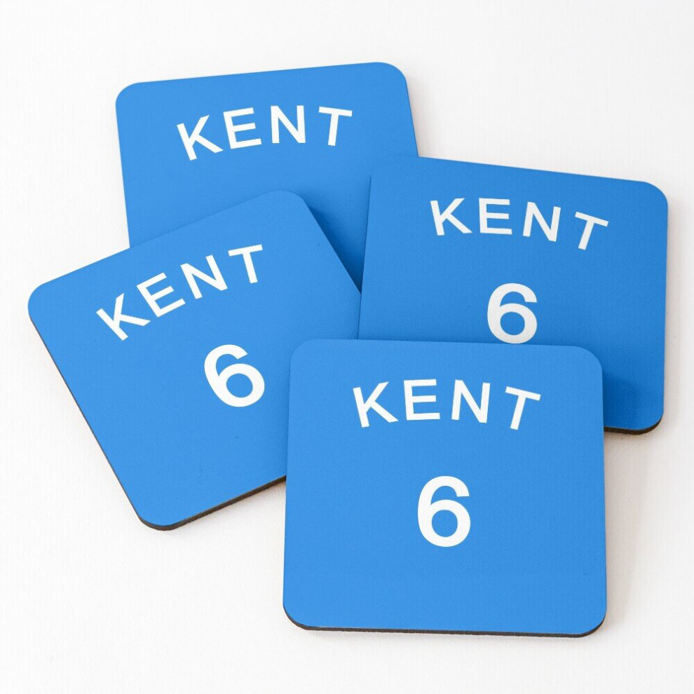 Leather Coasters ROY KENT JERSEY Set of 4 / 4 x 4 inch-image-OPC-PCGW58V-NEW