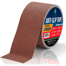 (BROWN, 100mm x 18.m) Non/Anti Slip Tape Roll Pro Standard Grade -Indoor/Outdoor Use