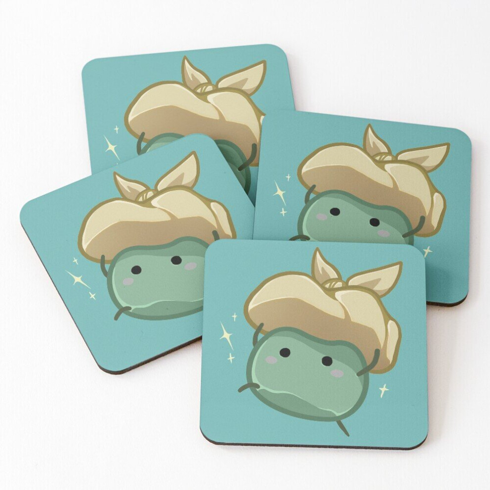 Leather Coasters Junimo Set of 4 / 4 x 4 inch-image-OPC-PCGW629-NEW