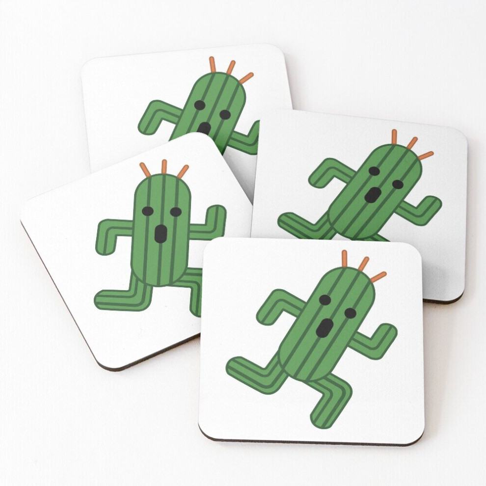 Leather Coasters Cactuar  Set of 4 / 4 x 4 inch-image-OPC-PCGW5XG-NEW