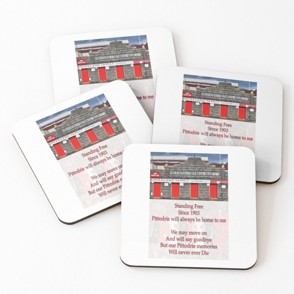 Leather Coasters Aberdeen 1903 Set of 4 / 4 x 4 inch-image-OPC-PCGW68C-NEW