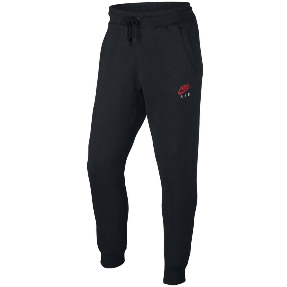 Nike (Medium) Air Black Joggers Cuffed Track Jogging Bottom
