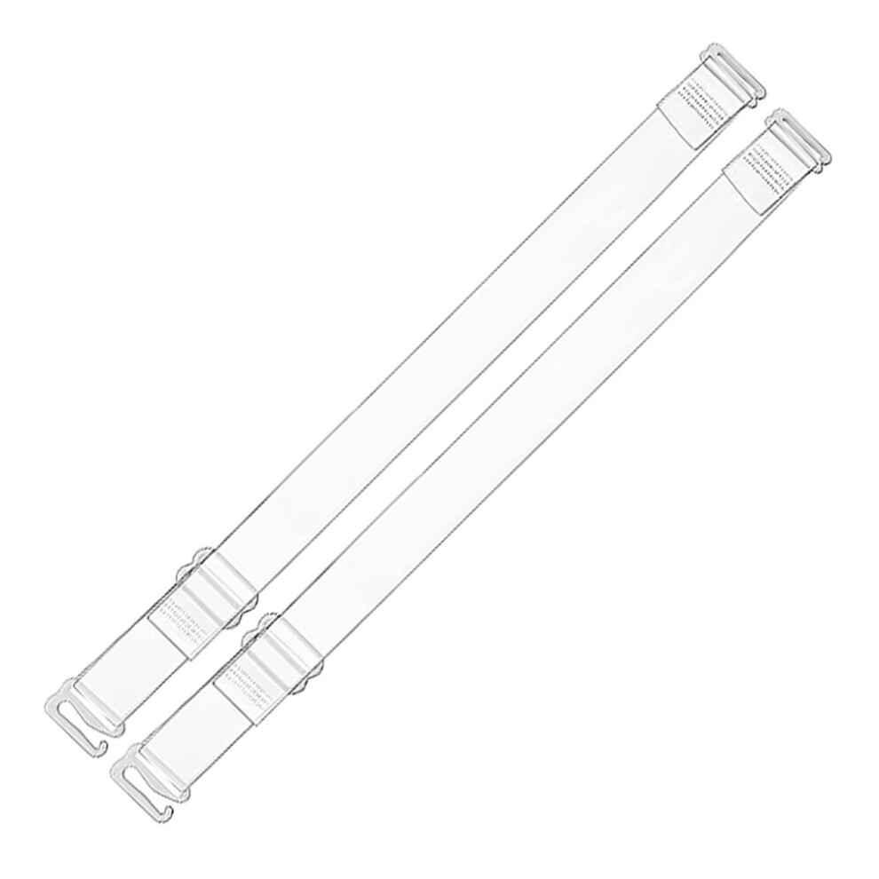 Clear Silicone Straps 2 Pairs - Adjustable Bra Shoulder Straps For Women