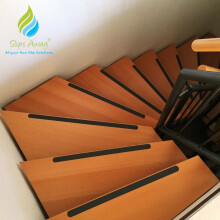 (Black) Non Slip Anti Skid Strip Treads for Stairs - 64cm x 3 cm (16x pack)