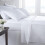 (White, Single) Fitted Sheet 400 Thread Count 100% Egyptian Cotton 1