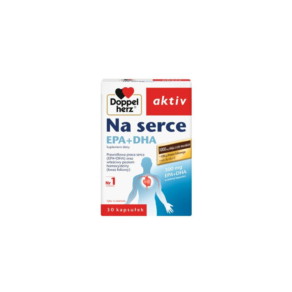 New Doppelhertz Doppelherz Aktiv Na Serce Dha+Epa, 30 Kapsułek