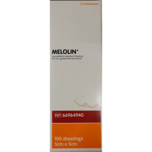 Melolin Pad Dressing 5x5cm (Pack of 10) - Low-Adherent Sterile Absorbent Dressing for Light–Moderate Wounds | Product Code: 5.00022E+12