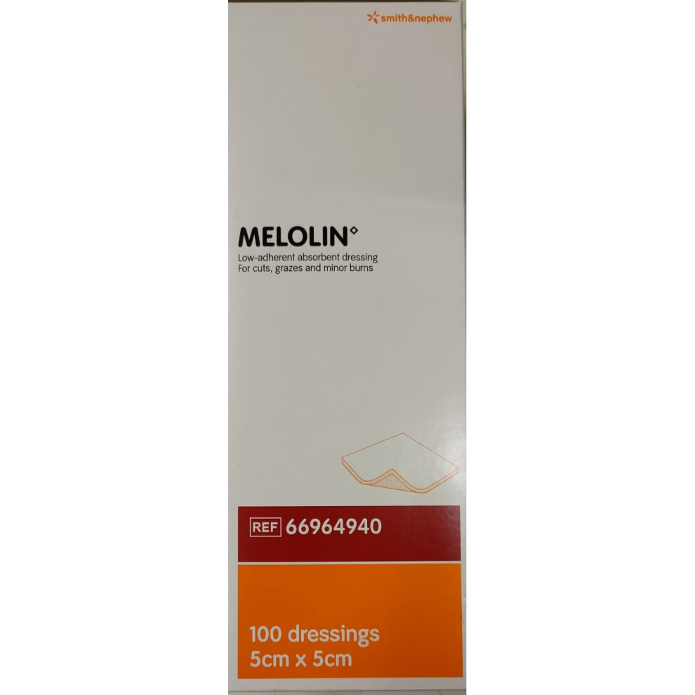 Melolin Pad Dressing 5X5cm Pack Of 50 Low-Adherent Sterile