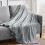 (Silver ) Fleece Blanket Double Size Ultra Soft Throw Blanket 1