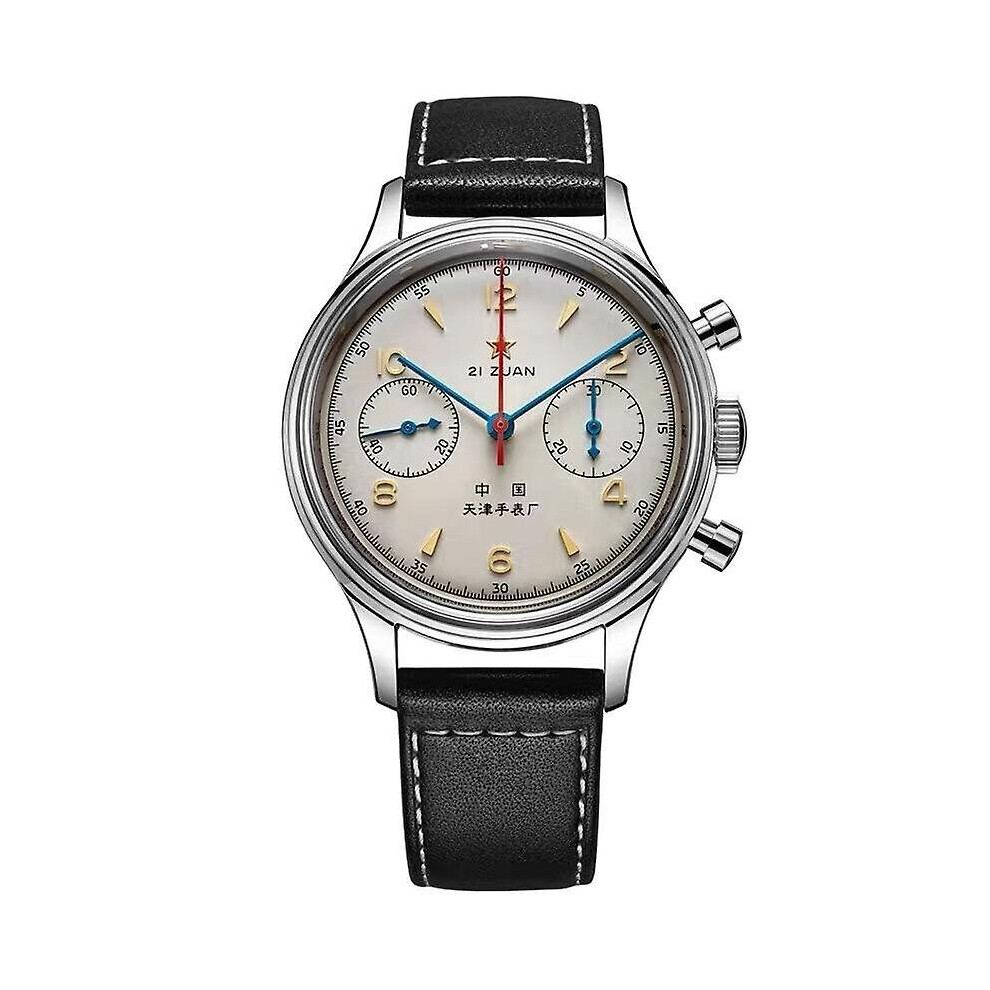 (JIU-HEI) China Aviation Chronograph Seagull Movement 1963 Mechanical Watch For Men 40mm St1901 Sapphire 38mm 40mm Mens Watch 2022