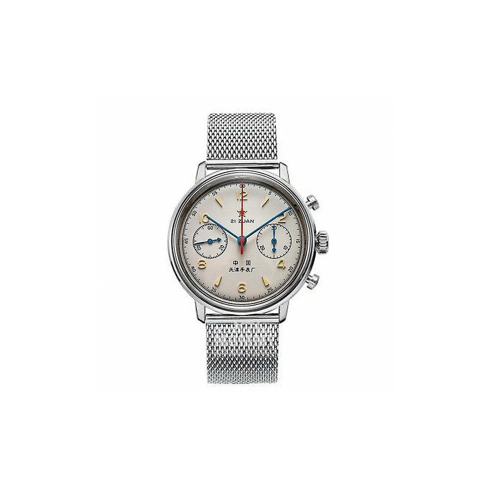 (JIU-YIN) China Aviation Chronograph Seagull Movement 1963 Mechanical Watch For Men 40mm St1901 Sapphire 38mm 40mm Mens Watch 2022
