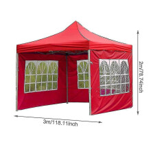 (Red) Party Tent Foldable Waterproof Outdoor Rain Cloth