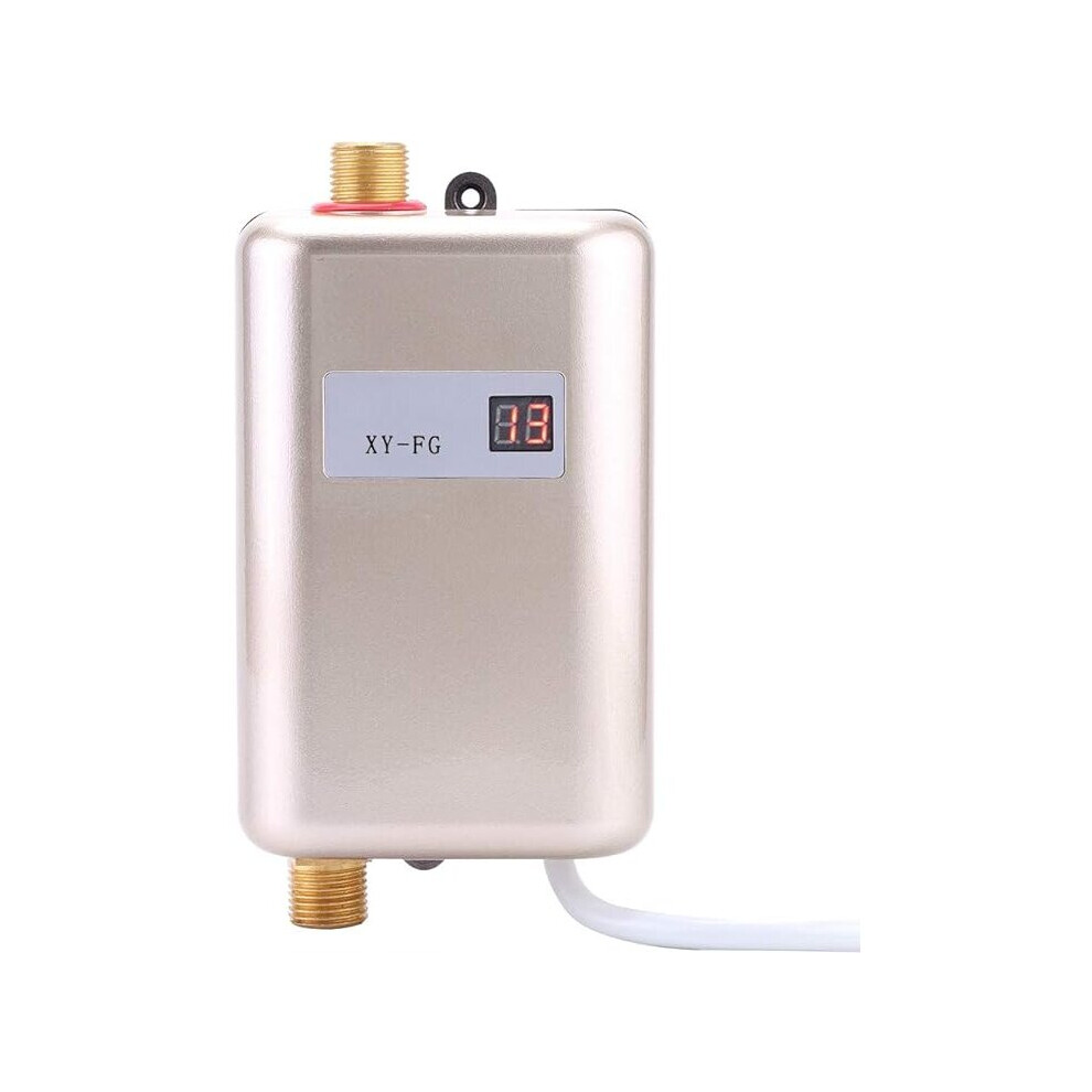 Ifsecond Instant Water Heater, 220V 3800W Mini Electric Tankless Instant Hot Water Heater Bathroom Kitchen Washing