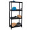 Gr8 Home Black 4 Tier Plastic Shelving Unit Storage Racking Shelves Garage Shed 1