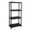 Gr8 Home Black 4 Tier Plastic Shelving Unit Storage Racking Shelves Garage Shed 3