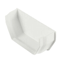 FloPlast Square Line Internal Stop End, White - 114mm RES2